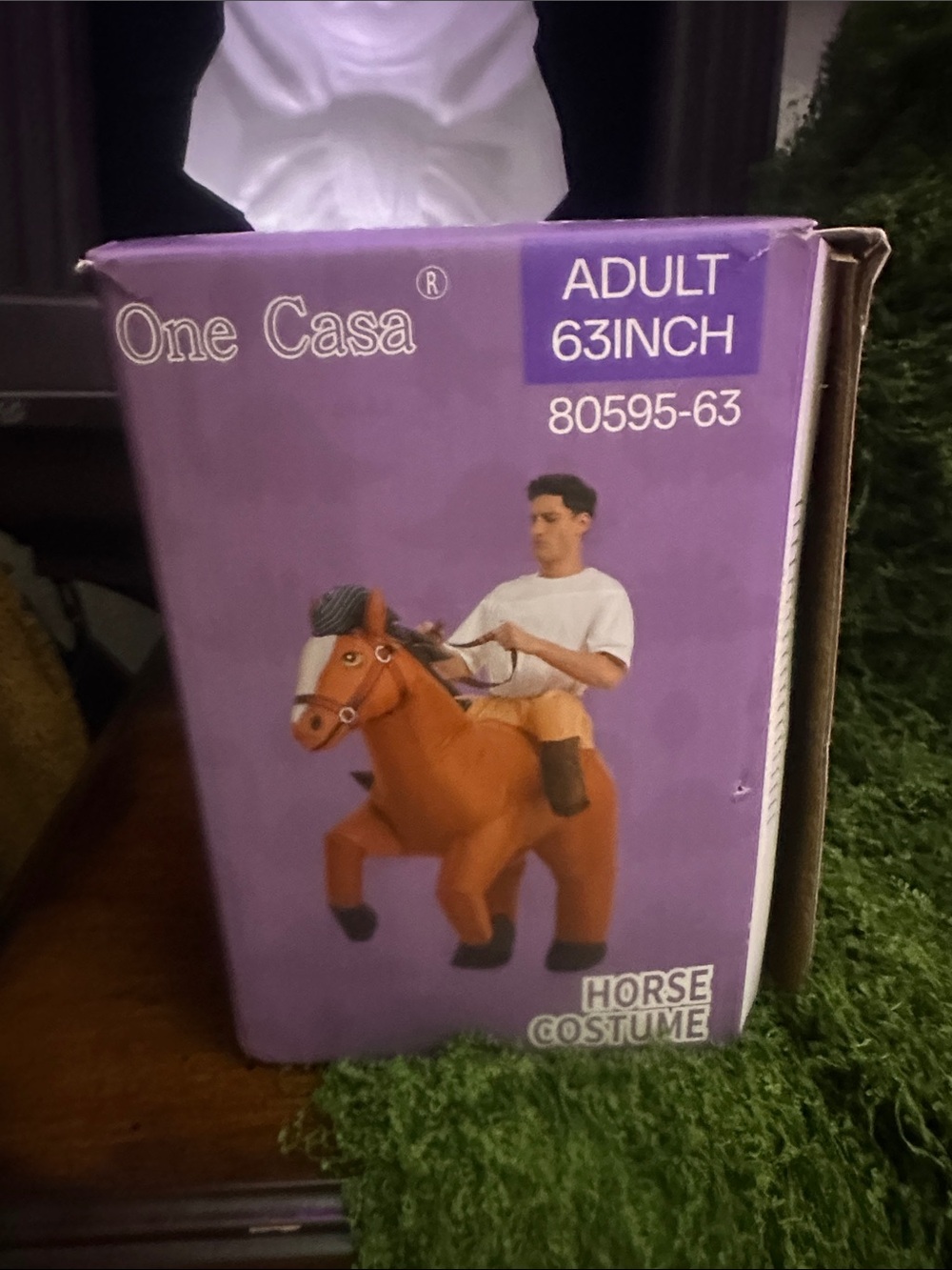 Halloween Adult Inflatable Horse Costume — Brown